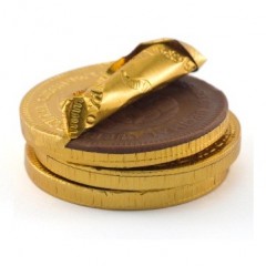 Monedas de chocolate